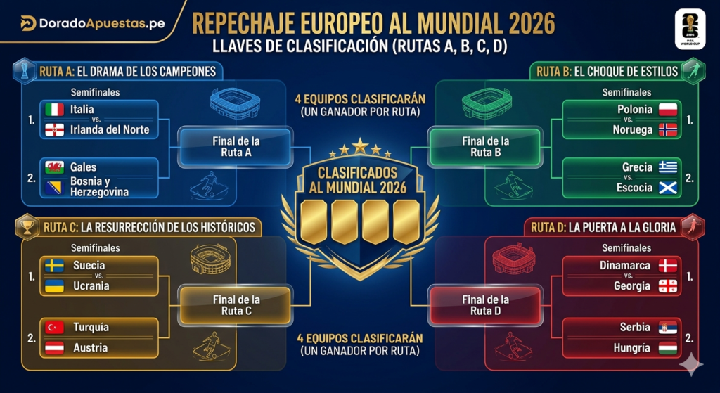 Repechaje al mundial 2026, Guía Definitiva