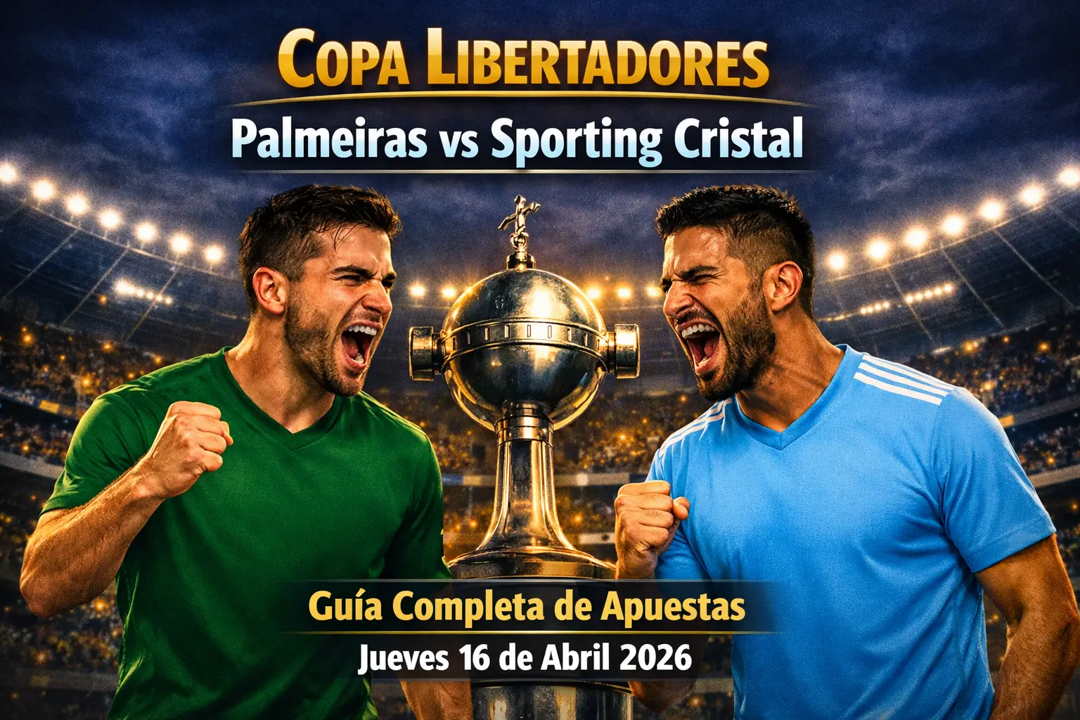 Palmeiras vs Cristal: Pronósticos y cuotas para el Palmeiras vs Sporting Cristal este jueves 16 de abril.